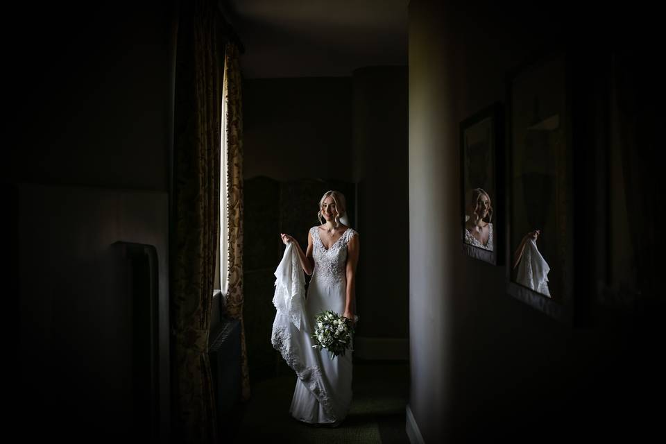 Natural light Bridal portrait