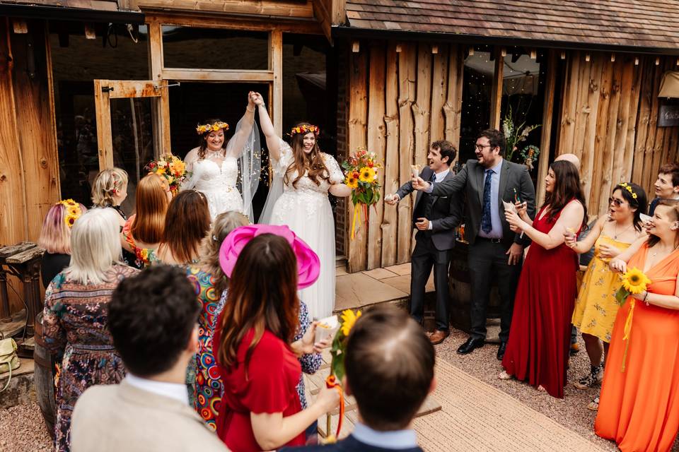 Just married Bridal Barns