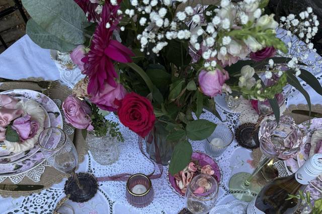 Heart Art Crockery Hire
