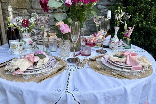Heart Art Crockery Hire