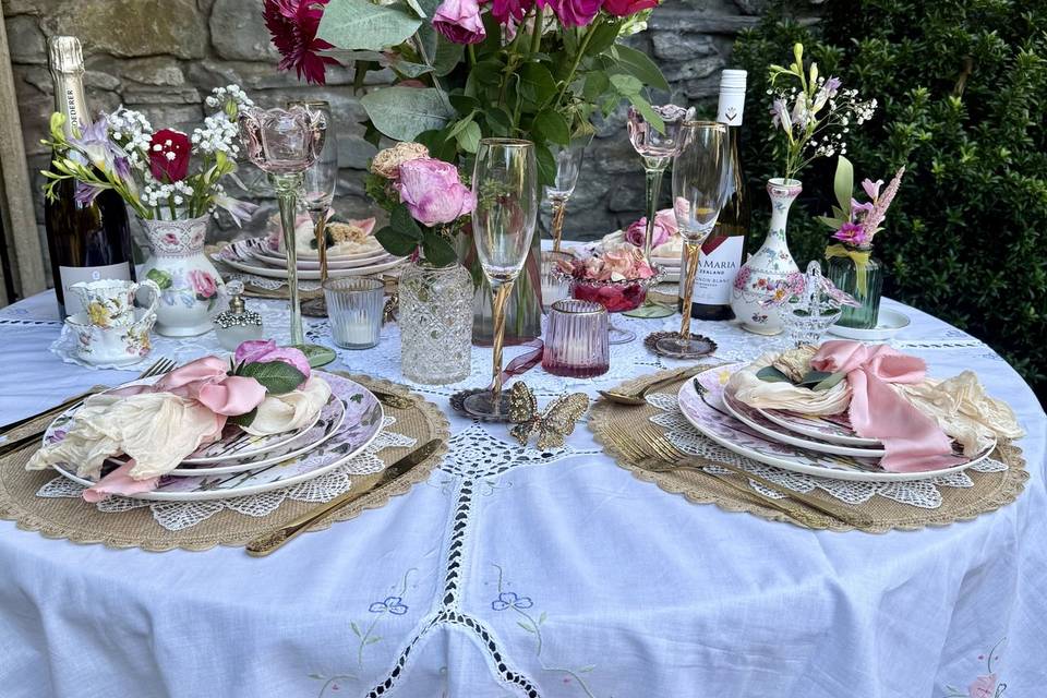Heart Art Crockery Hire
