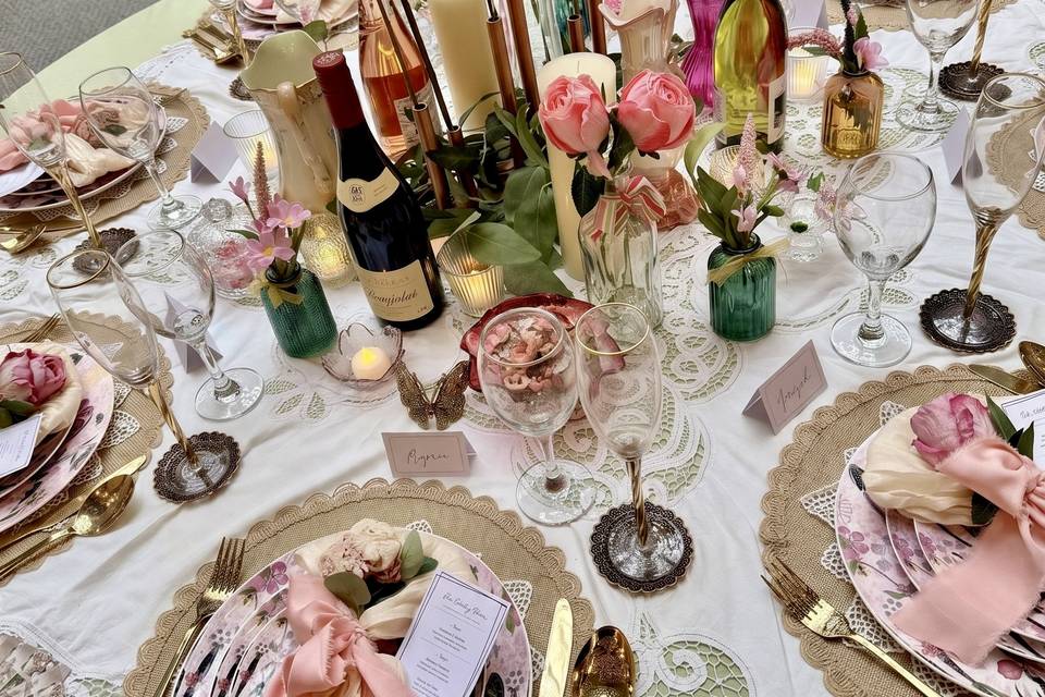 Secret Garden Tablescape