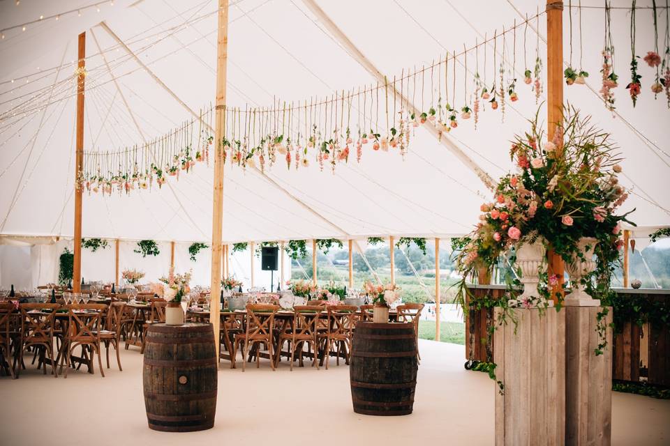 Rustic and refined marquee