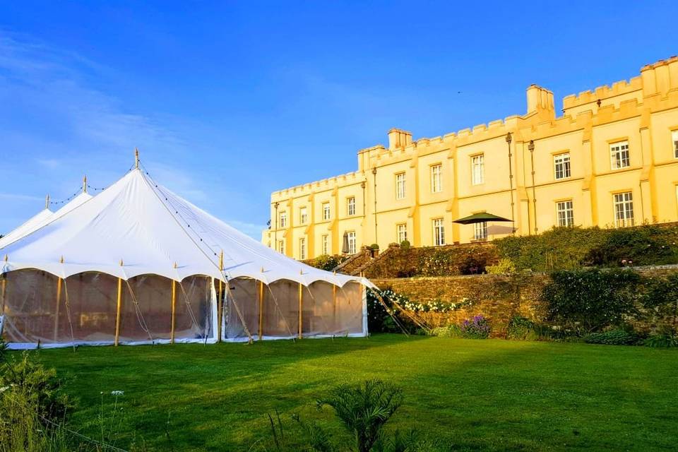 Marquee on venue grounds