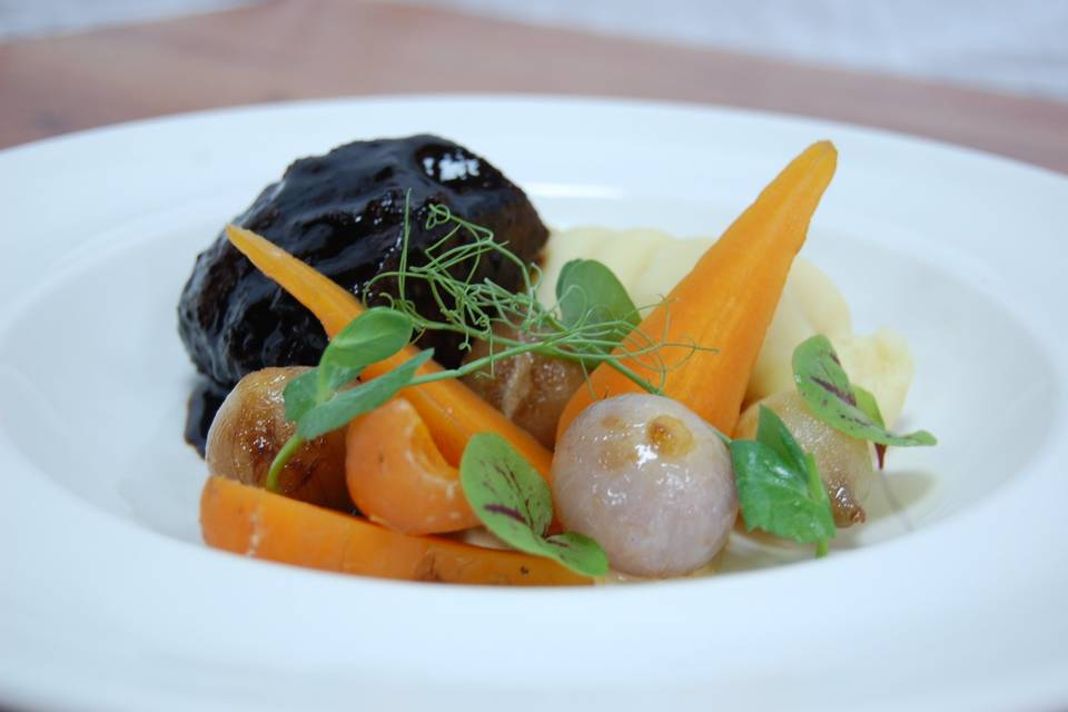 Braised ox cheek