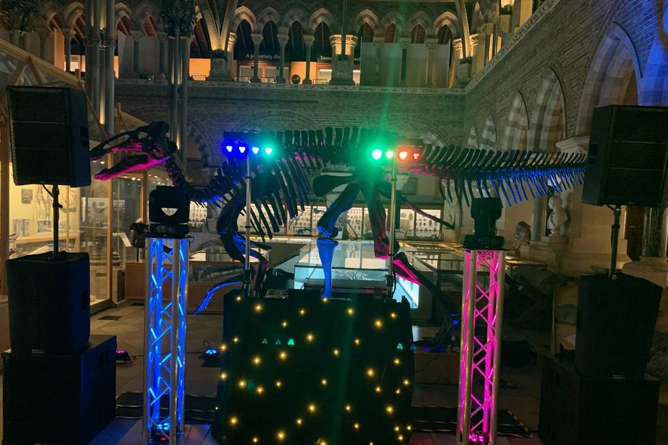 Partying with the dinosaurs!