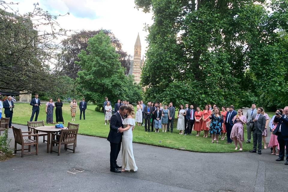 First dance outdoors!