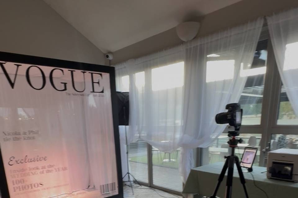 Full set up magazine booth