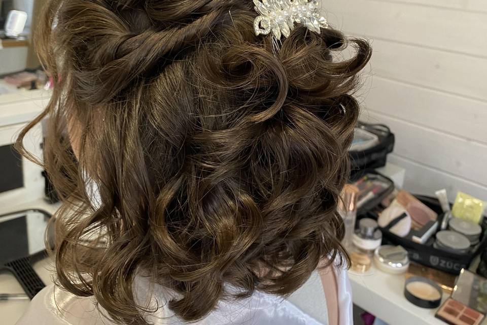 Bridal hair trial