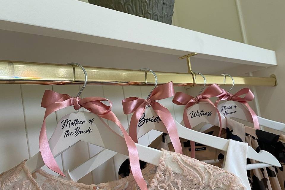 Custom Bridal Party Hangers