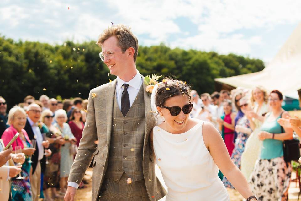 The happy couple