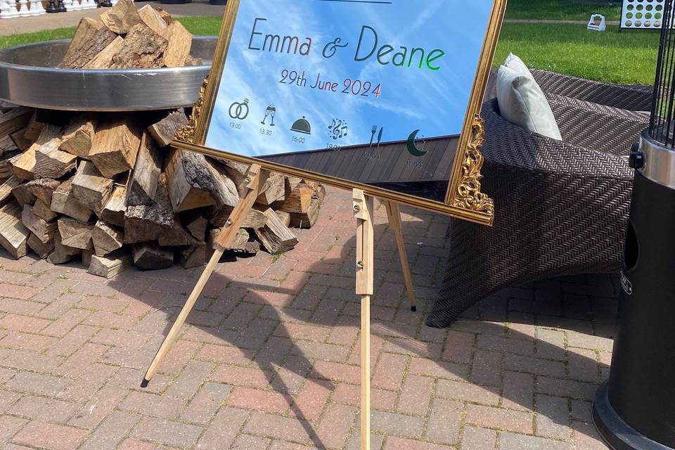 Display easels for hire