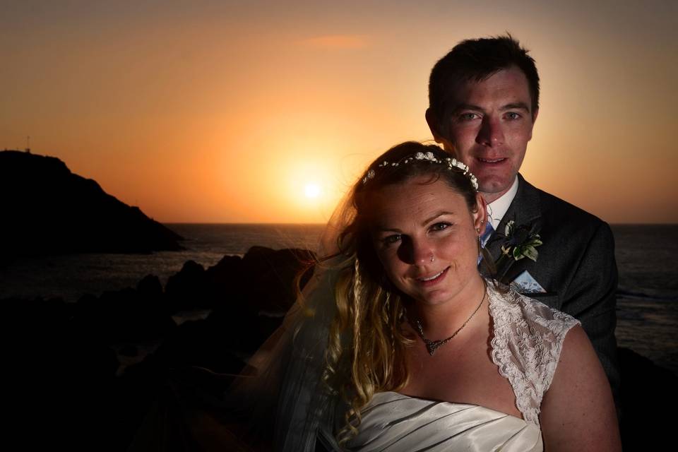 Ilfracombe Wedding Sunset