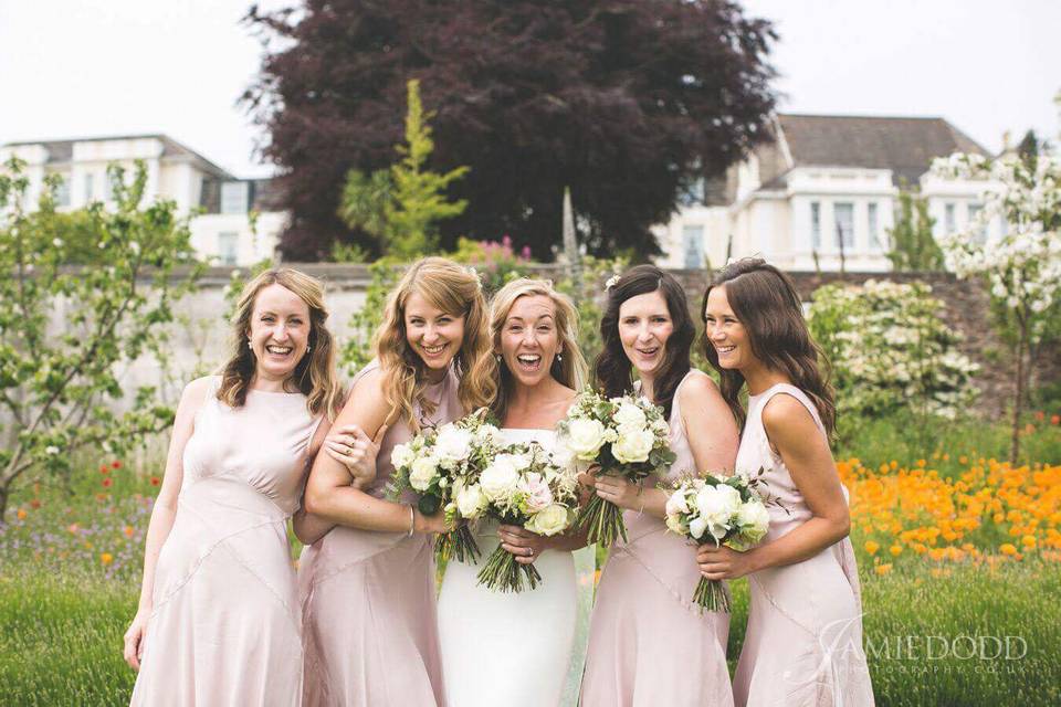 Romantic bridesmaid waves