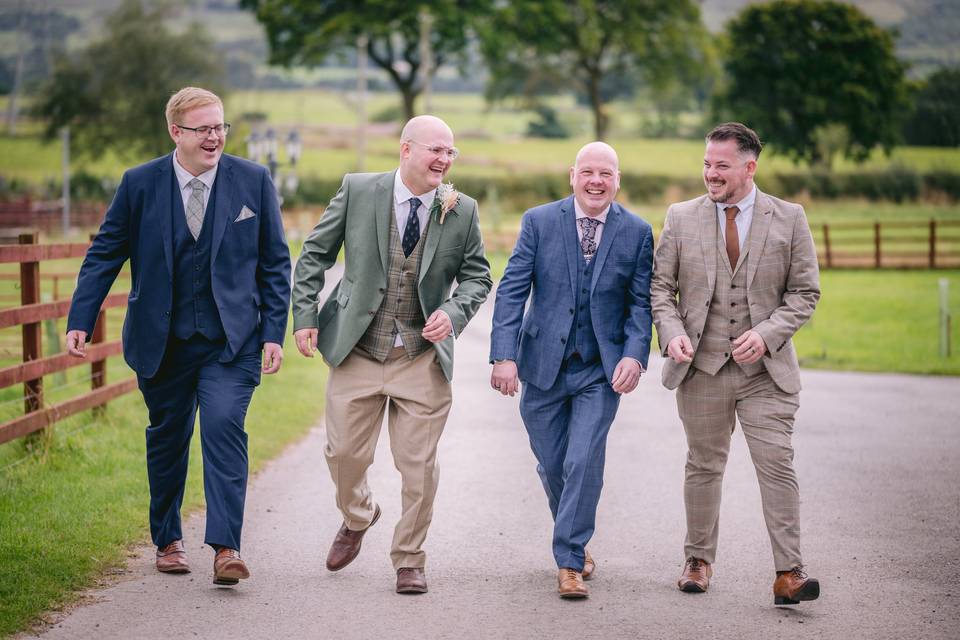 Groom and groomsmen