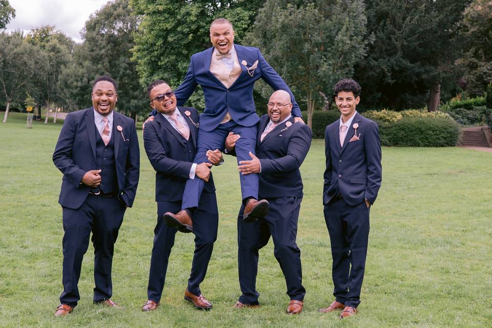 Groom and groomsmen