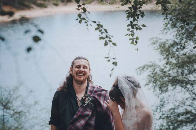 Outdoor wedding in scotland