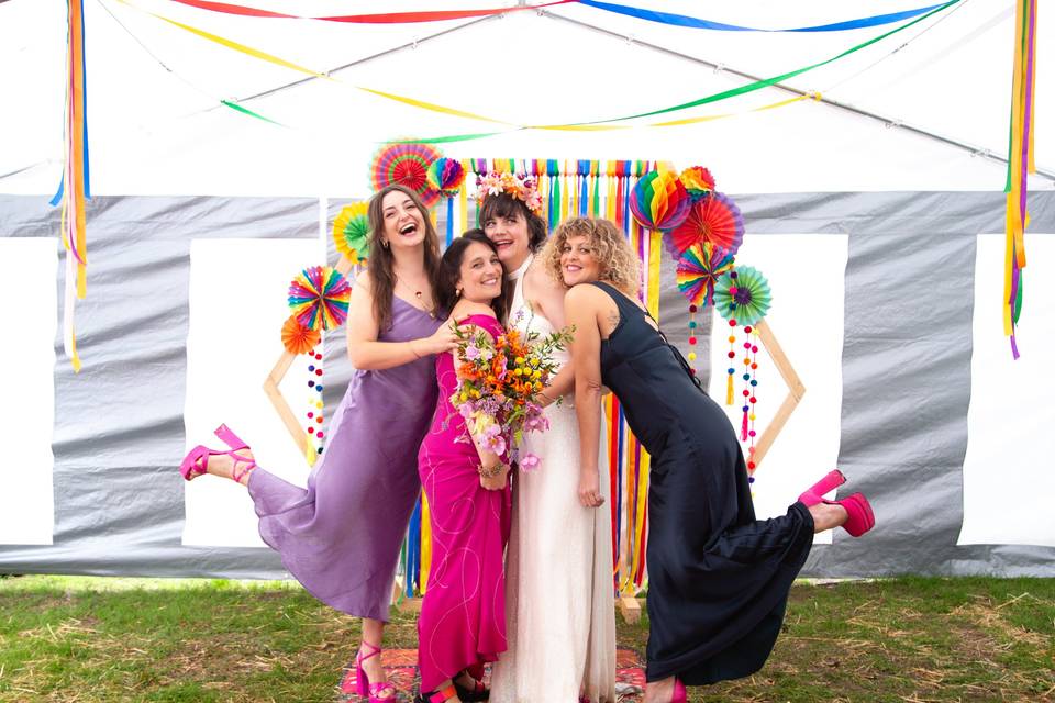 Festival wedding Hampshire