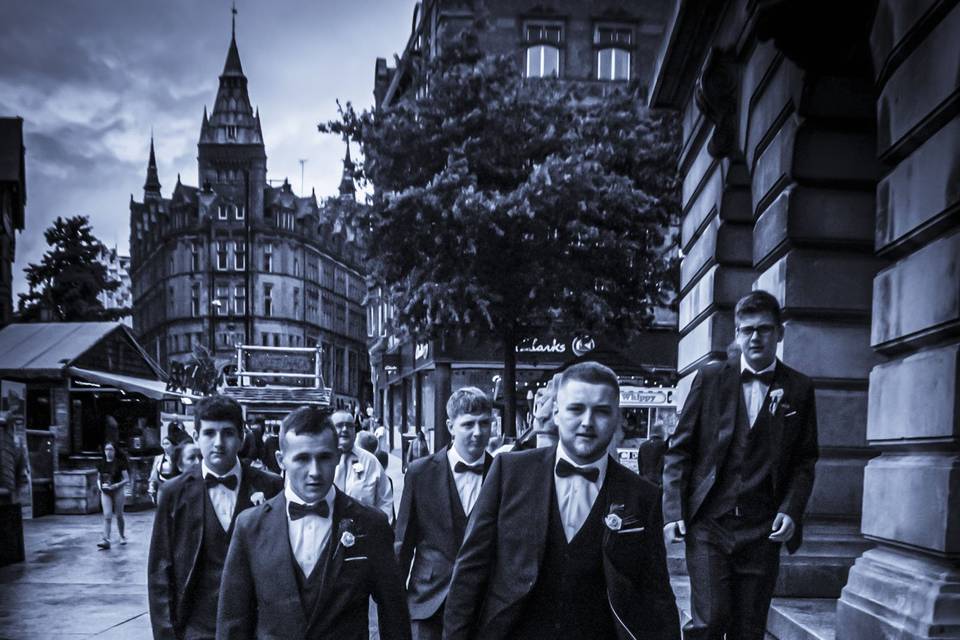 Groom and groomsmen