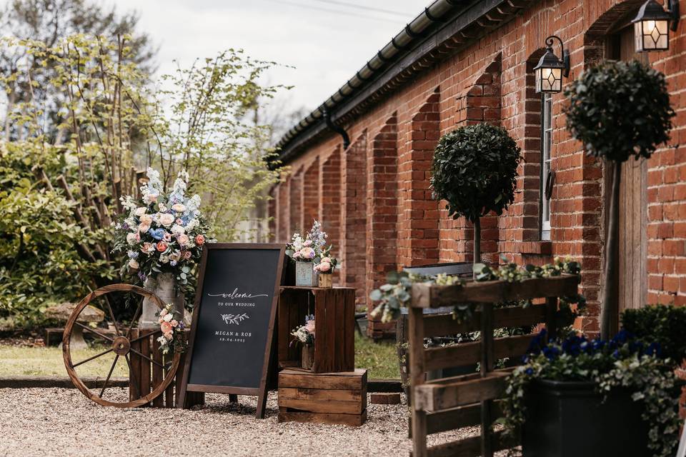 The Vineyard Barn Entrance