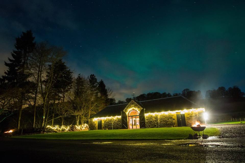 Northern Lights Over The Byre