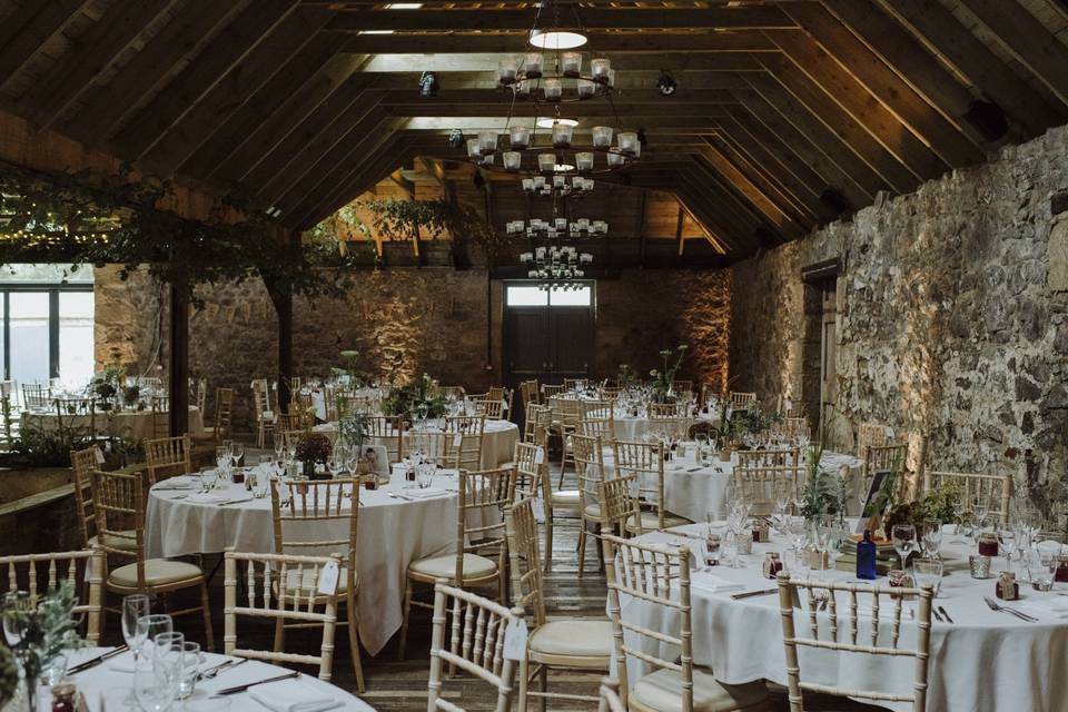 Wedding Breakfast in the Byre