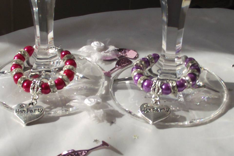 Hen party Glass Charms