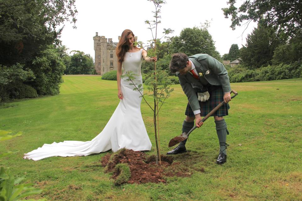 Duns Castle Tree Planting Ceremony