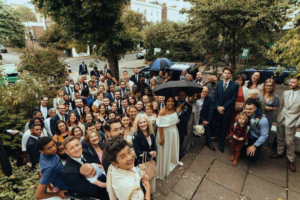 Wedding group shot