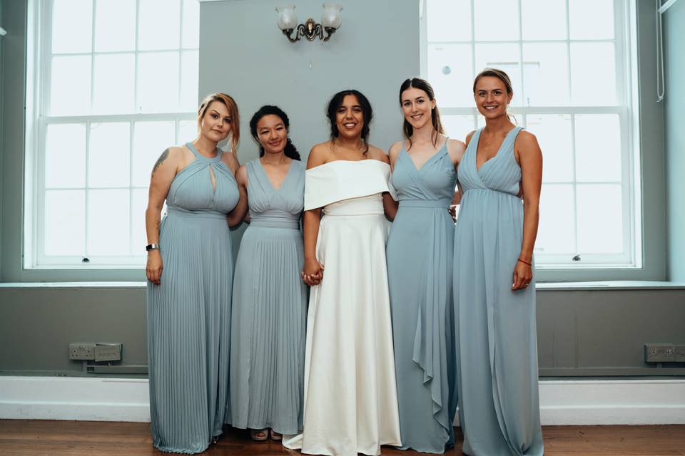 Raye's wedding bridesmaids