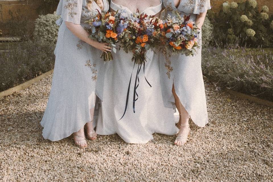 Pastel bridesmaid dresses
