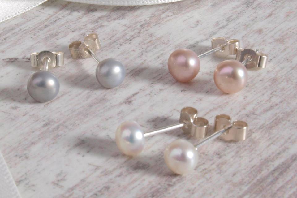 Bud pearl mini bridal hair pin