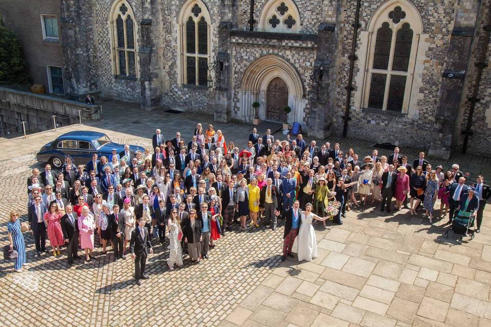 Group shot at the great hall