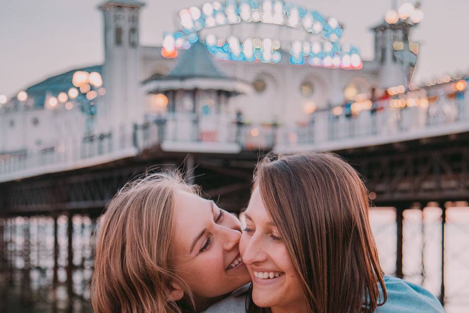 Brighton Pier engagement