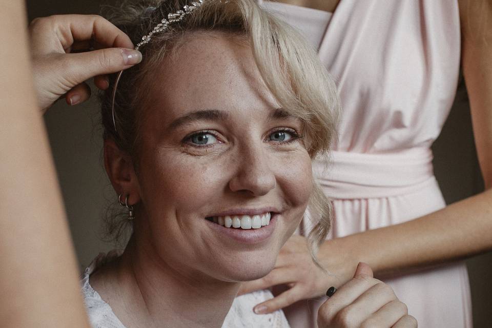 Bride Getting Ready