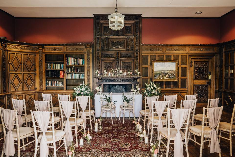 Ceremony in the library