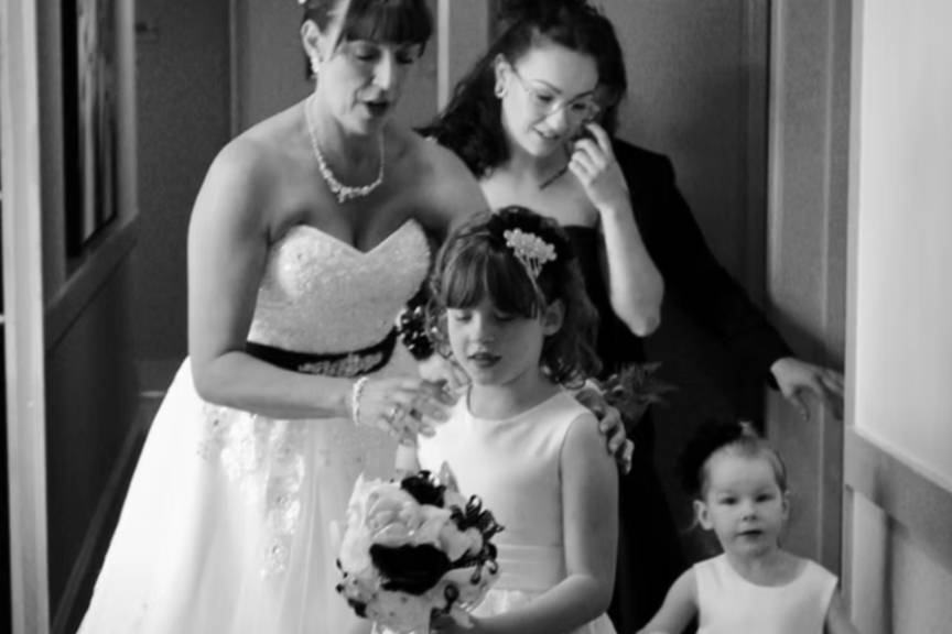 Bride, Daughters & grandchild