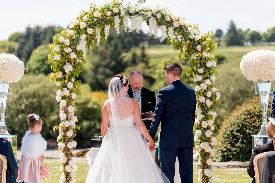 Vows under the arch