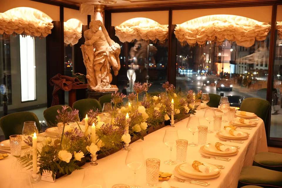Ikebana Setup at Wedding Dinne