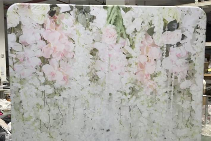 Flower backdrop