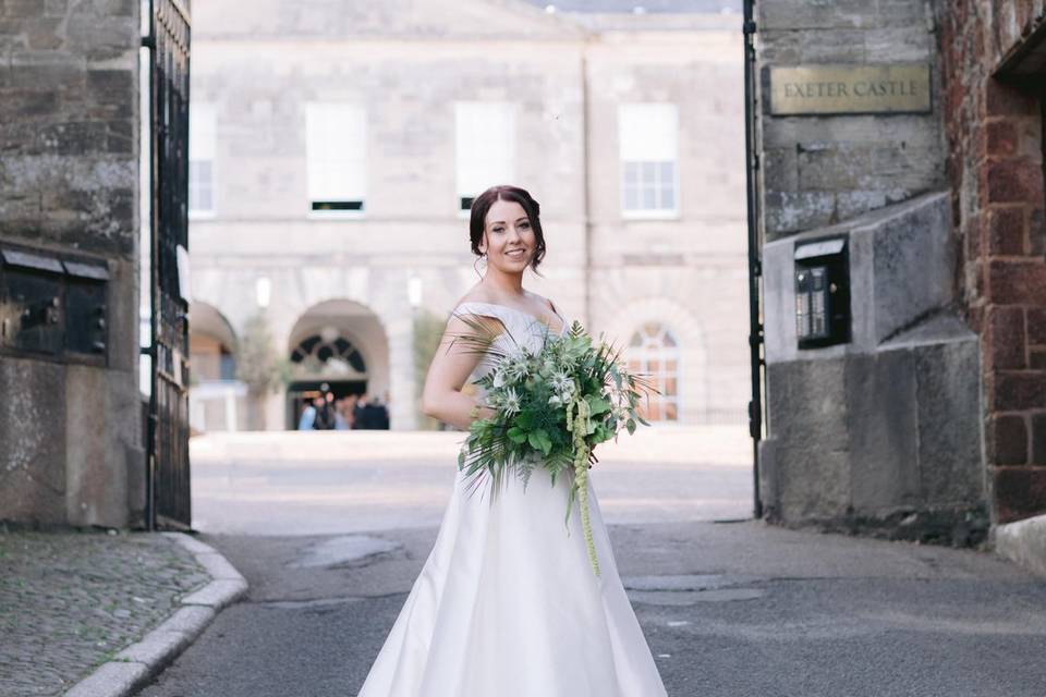 Exeter Castle bride