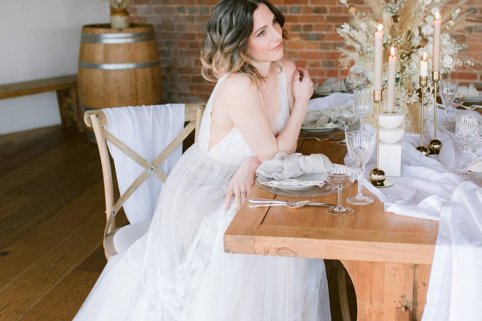 Intimate wedding styling