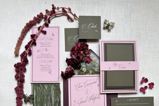 Modern wedding invitations, be
