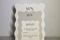 Modern wedding stationery