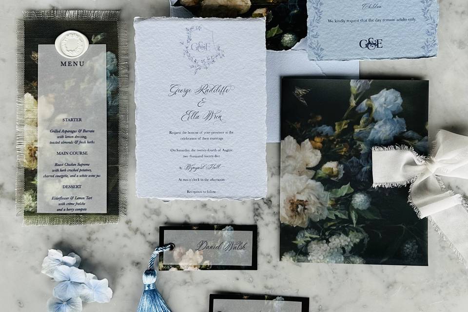 Modern wedding invitations, be