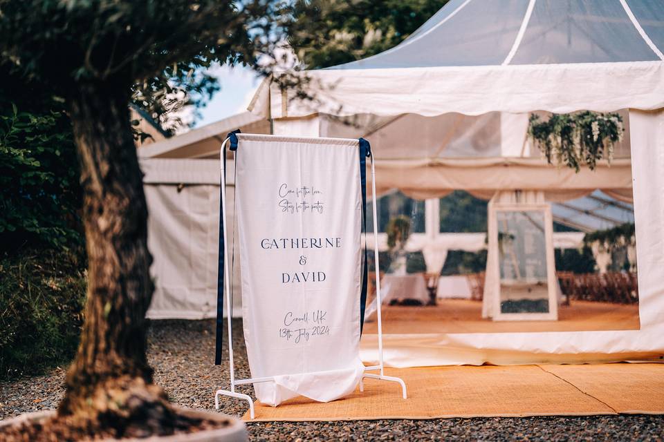 Modern, wedding banner