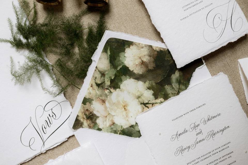 Modern wedding invitations, be