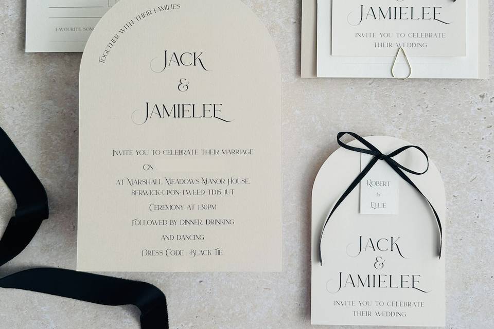 Modern, wedding invitations