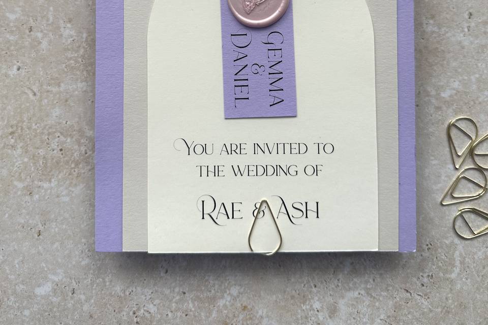 Modern, wedding invitations