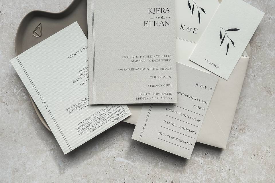 Modern, wedding invitations